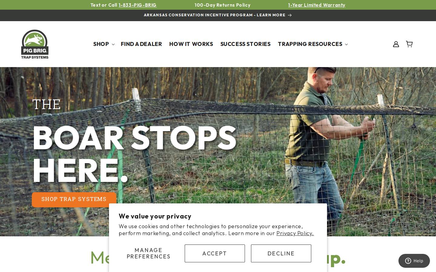 pigbrig.com homepage screenshot