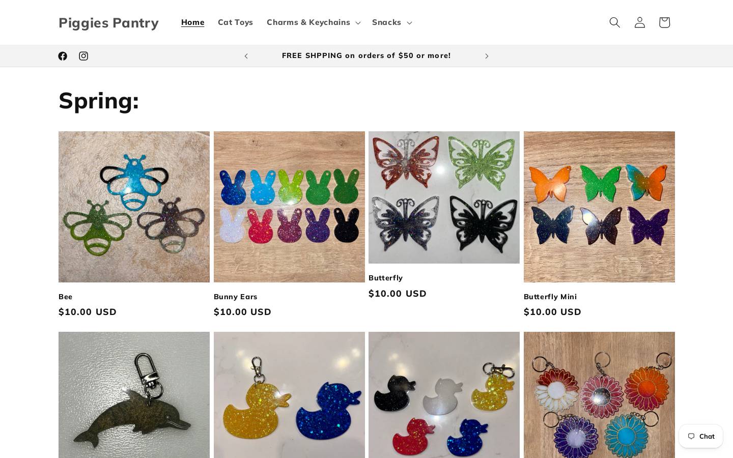 piggiespantry.com homepage screenshot
