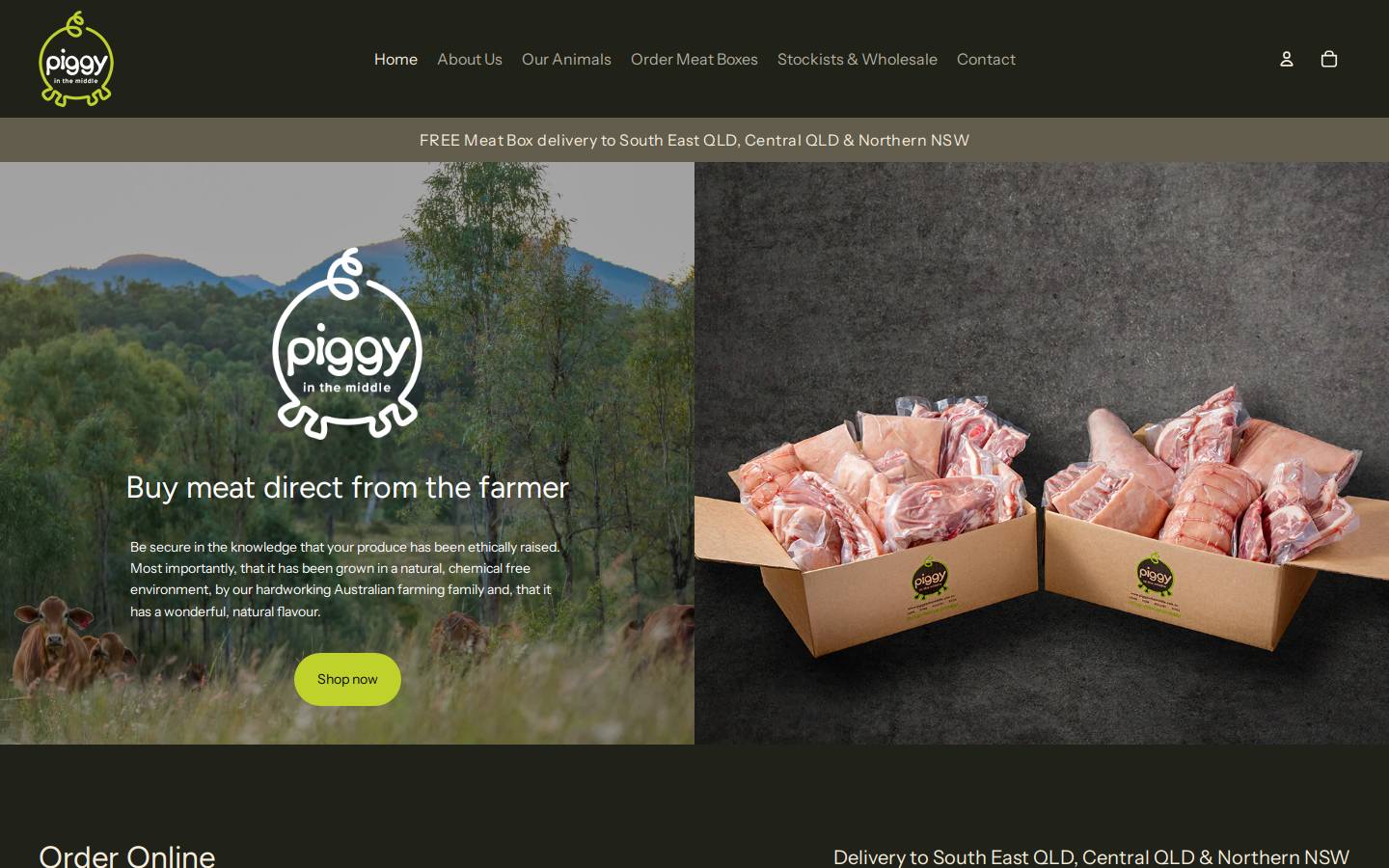 piggyinthemiddle.com.au homepage screenshot