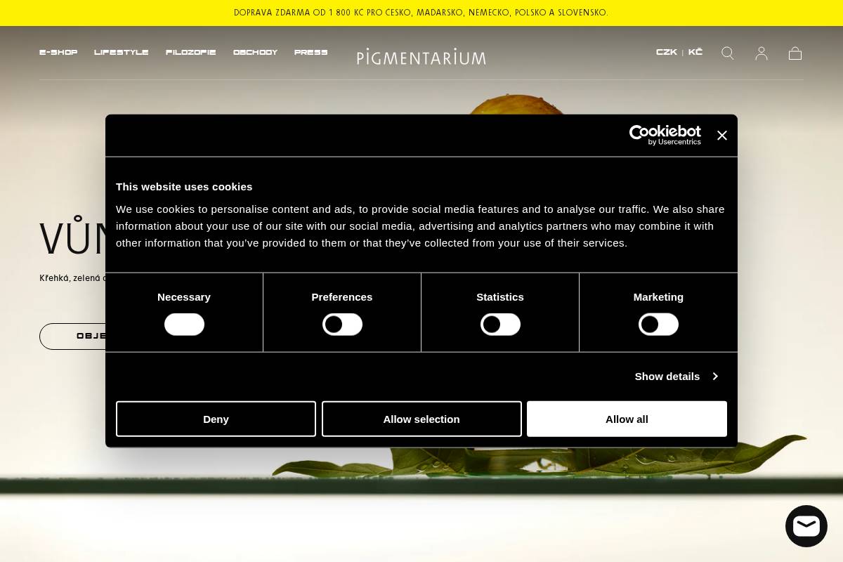 pigmentarium.com homepage screenshot