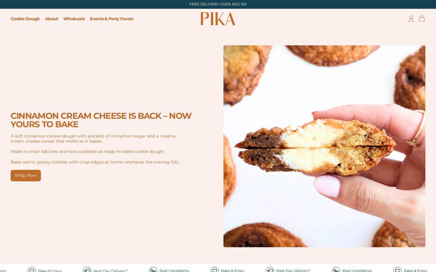 pikabakehouse.com homepage screenshot