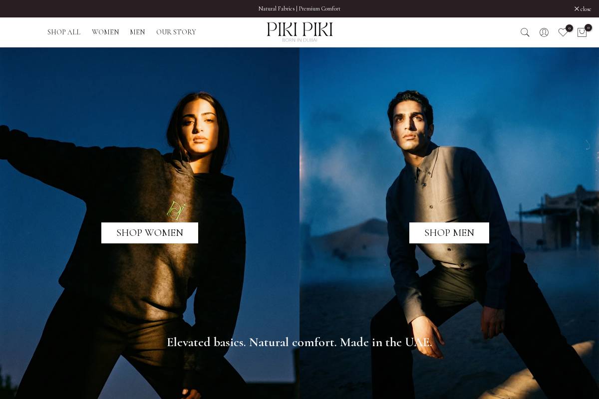 pikipikishop.com homepage screenshot