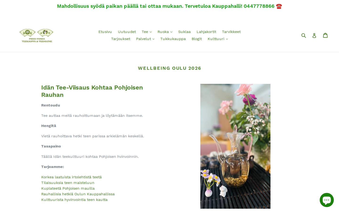 pikkupanda.fi homepage screenshot