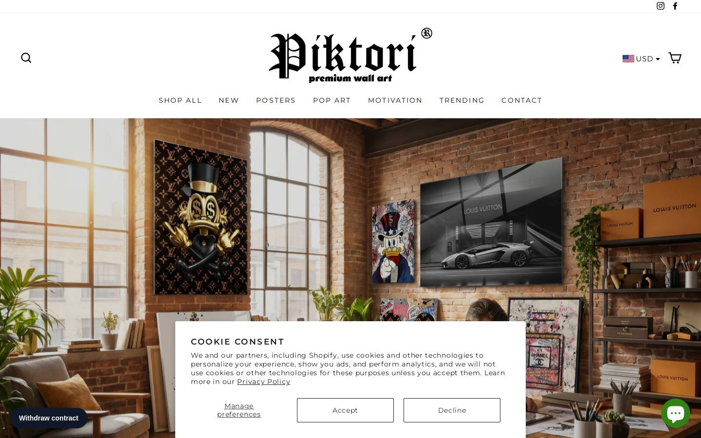 piktori.com homepage screenshot