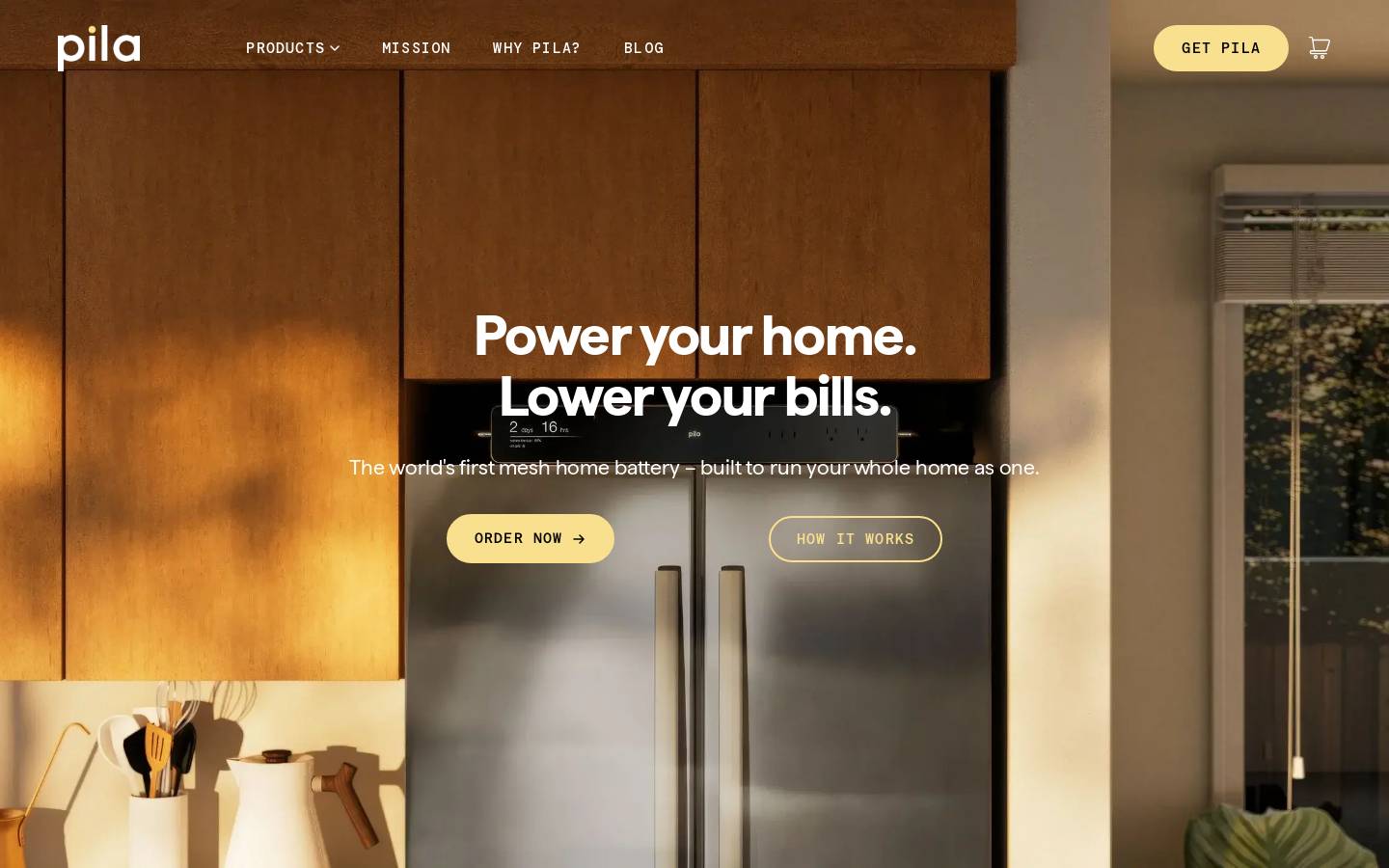 pilaenergy.com homepage screenshot