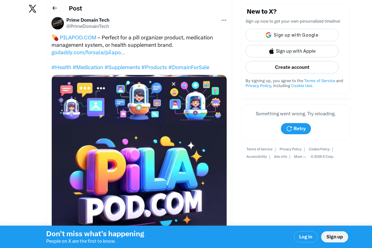 Pilapod homepage screenshot