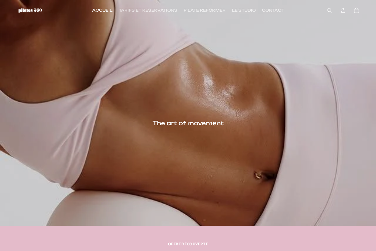 pilates360.fr homepage screenshot