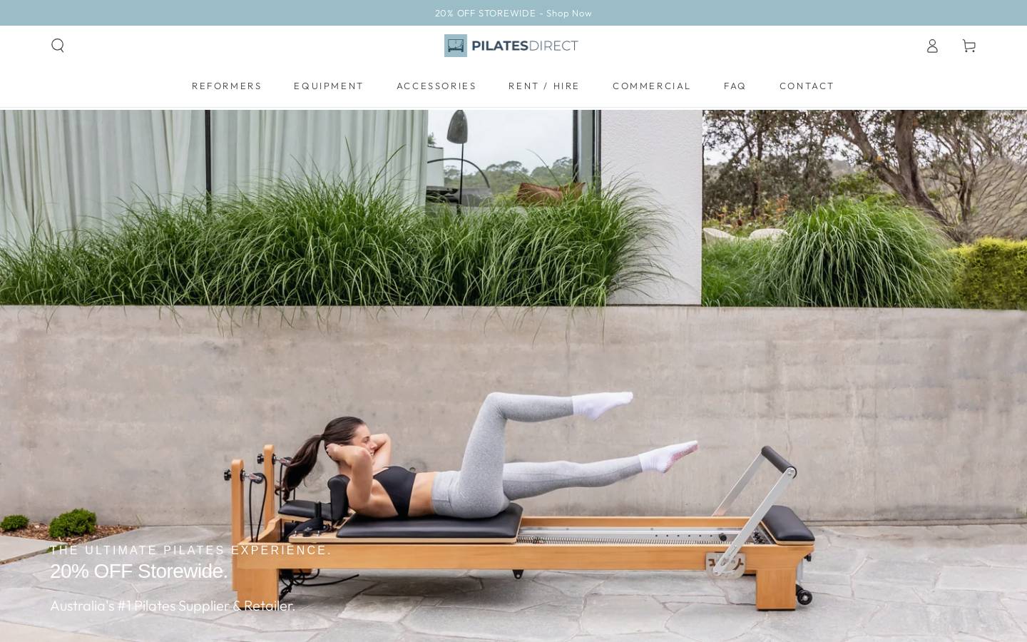 pilatesdirect.com.au homepage screenshot