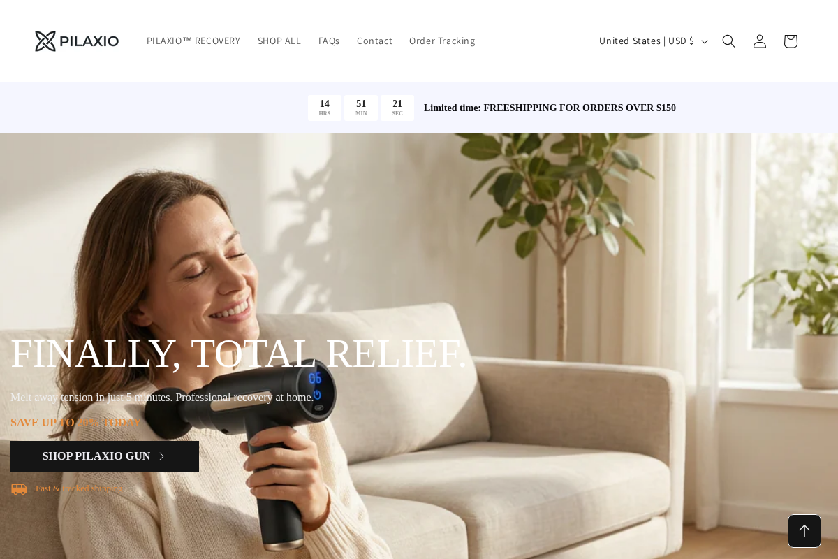 PILAXIO homepage screenshot