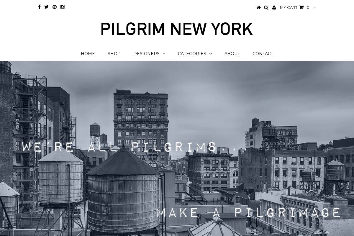pilgrimnyc.com homepage screenshot