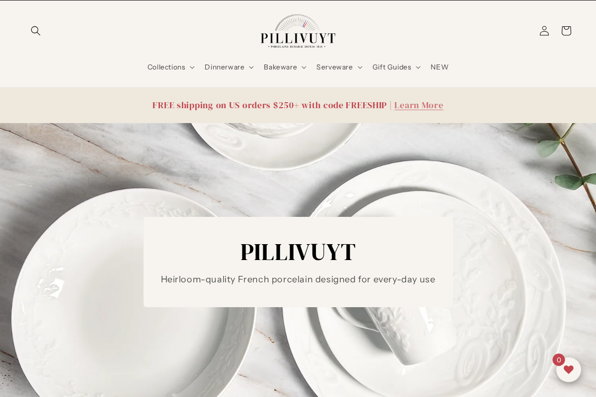 pillivuytshop.com homepage screenshot