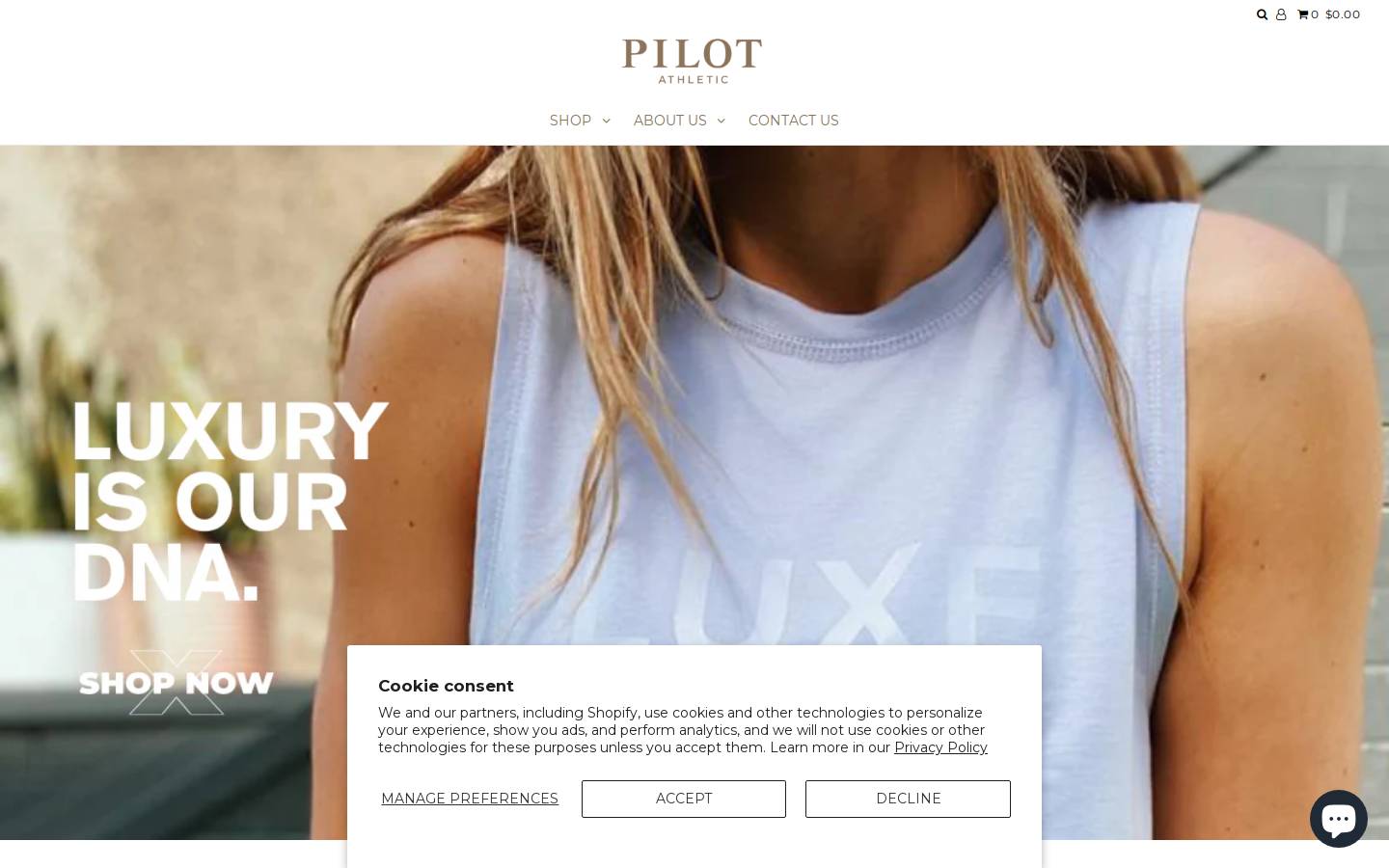 Pilotathletic homepage screenshot