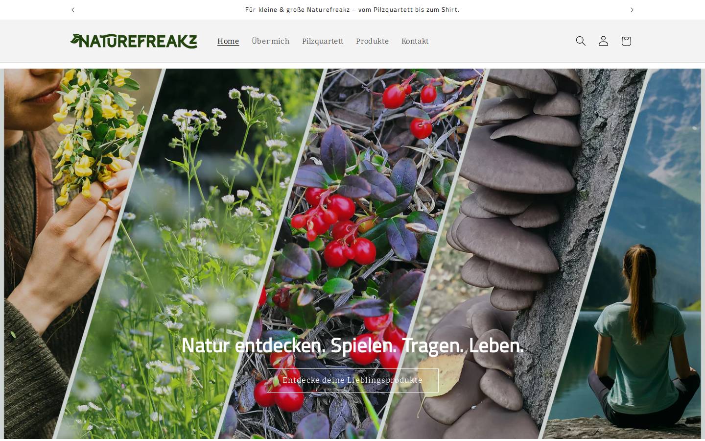 pilz-quartett.de homepage screenshot