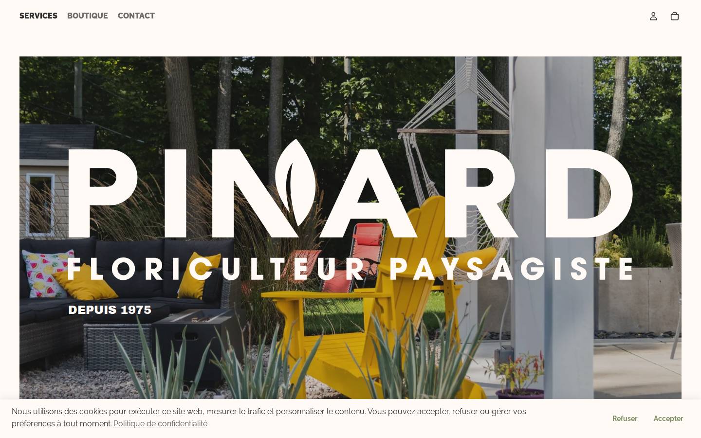 pinardetfreres.com homepage screenshot