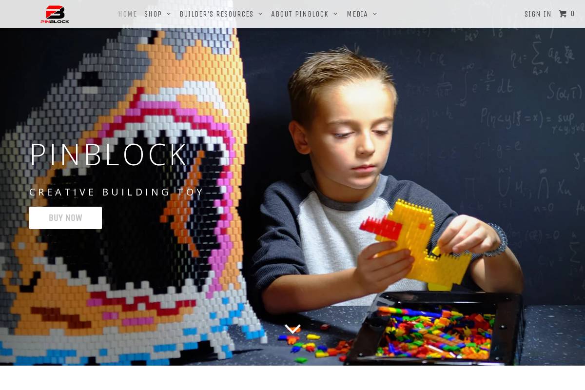 pinblock.com homepage screenshot