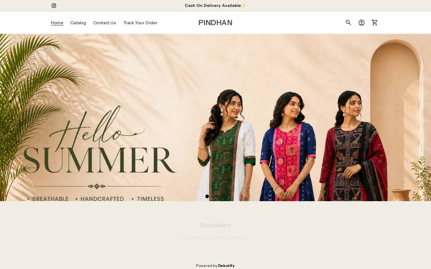 pindhan.com homepage screenshot