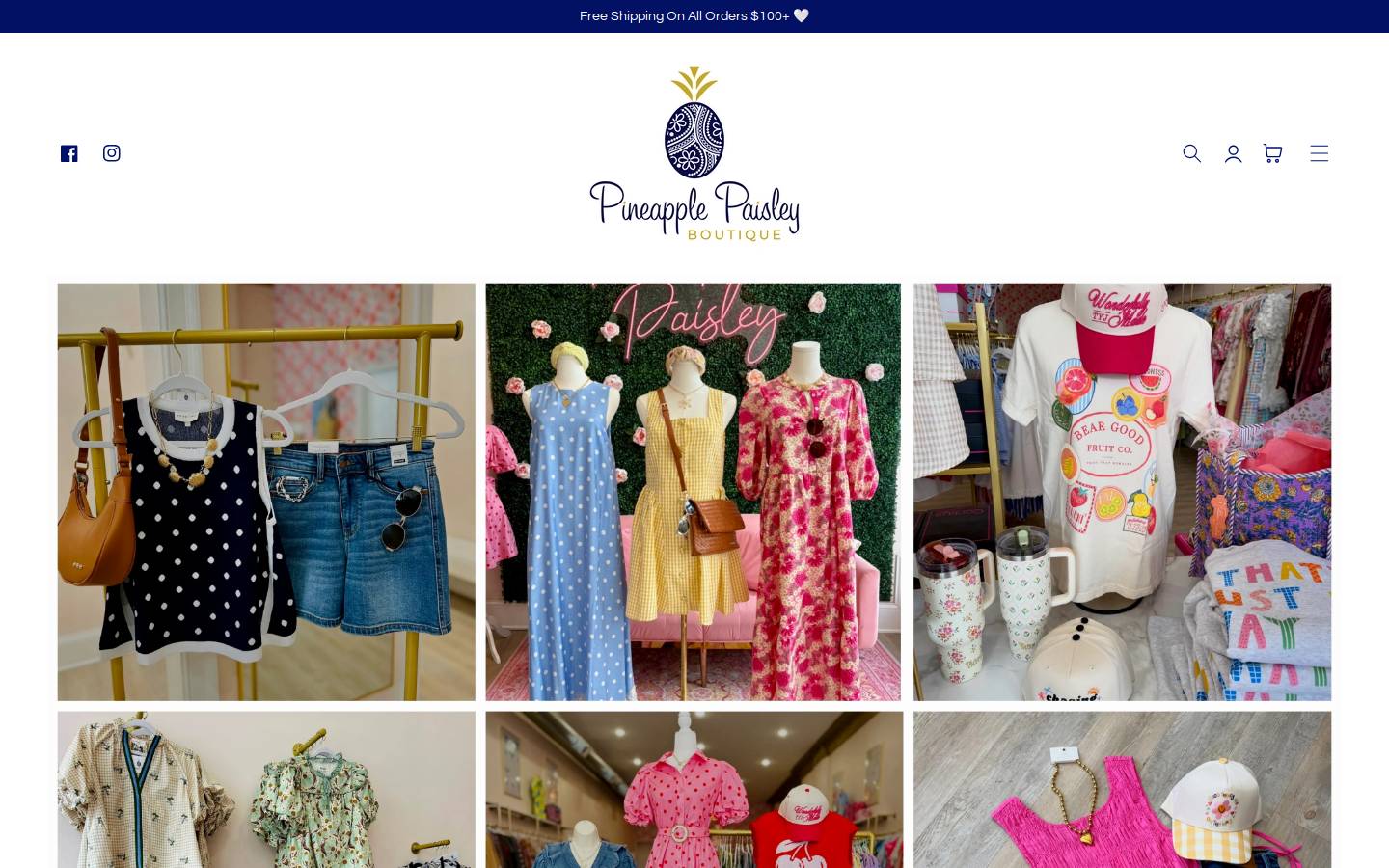 pineapplepaisley.com homepage screenshot