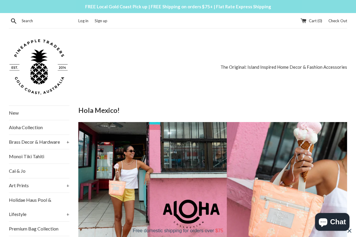 Pineapple Traders homepage screenshot