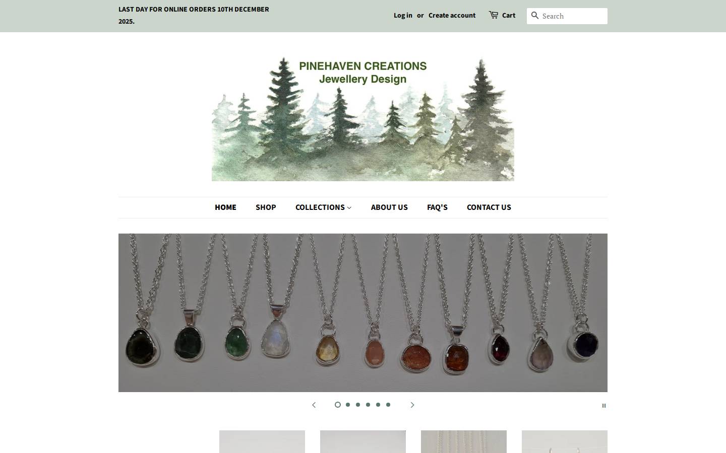 pinehavencreations.co.nz homepage screenshot