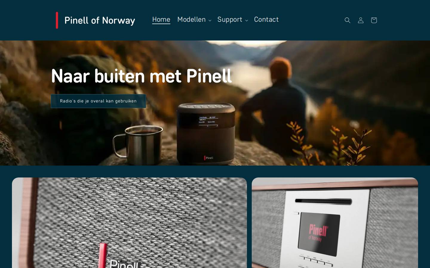 pinell.nl homepage screenshot