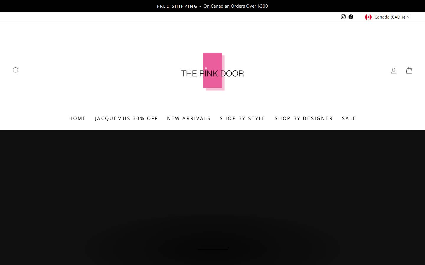 pinkchampagne.ca homepage screenshot
