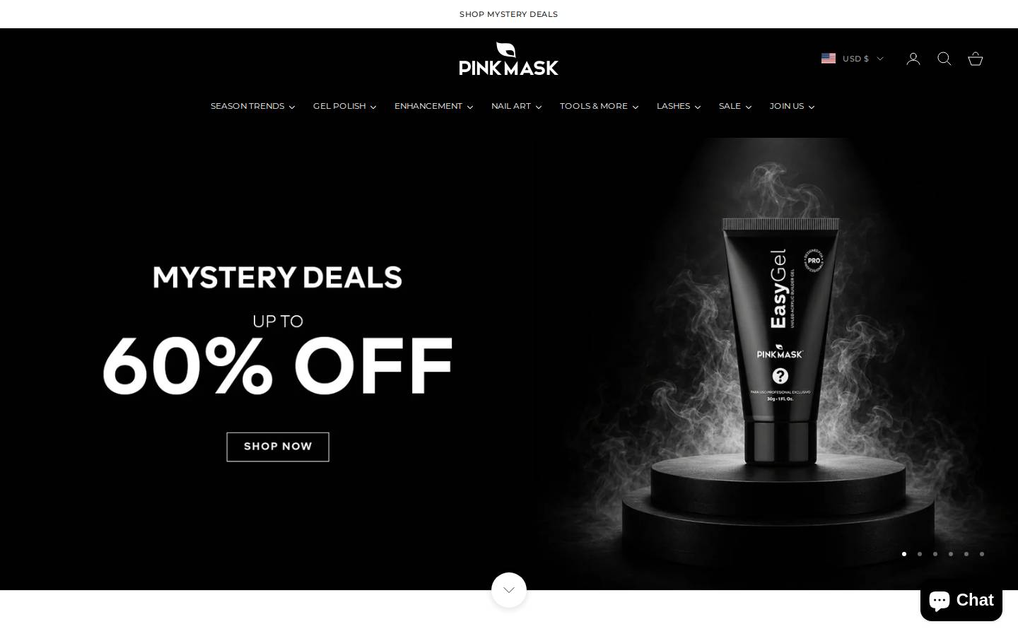 pinkmask.us homepage screenshot