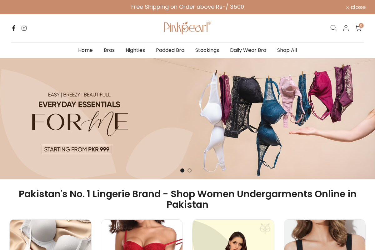 Pinkpearl homepage screenshot