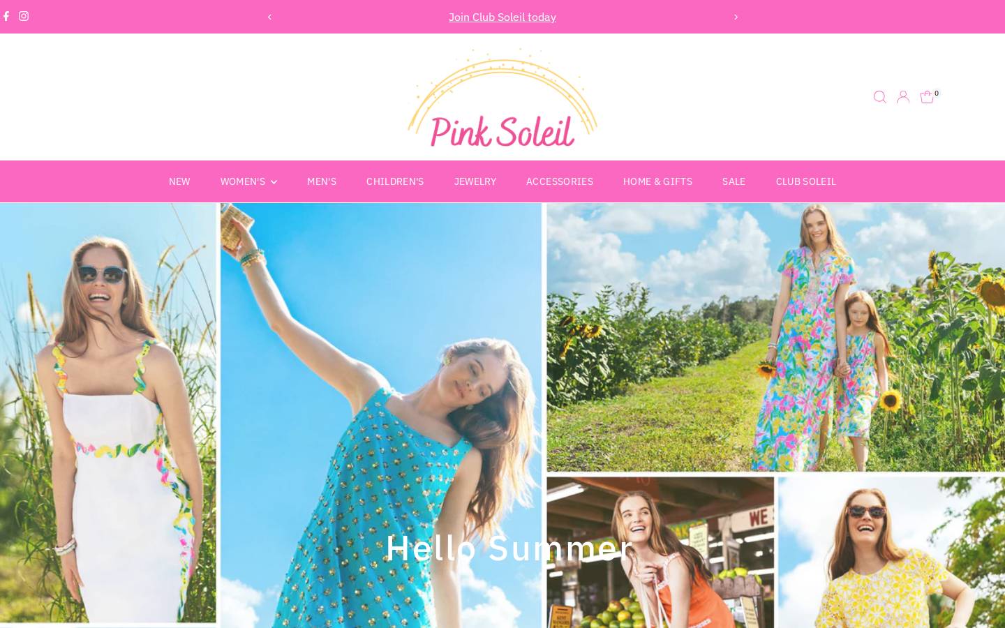 pinksoleilstpete.com homepage screenshot