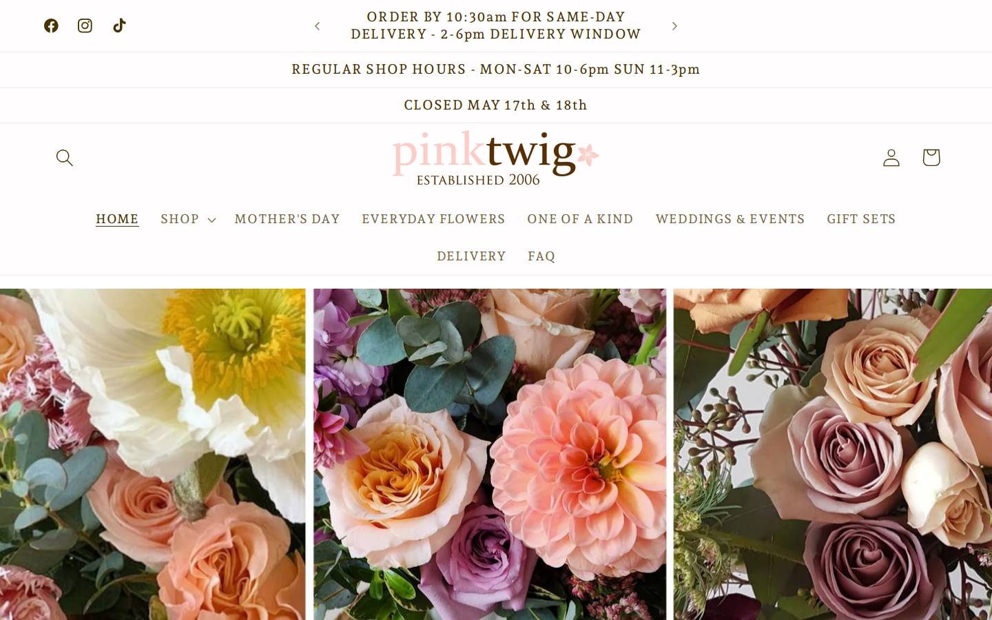 pinktwig.ca homepage screenshot