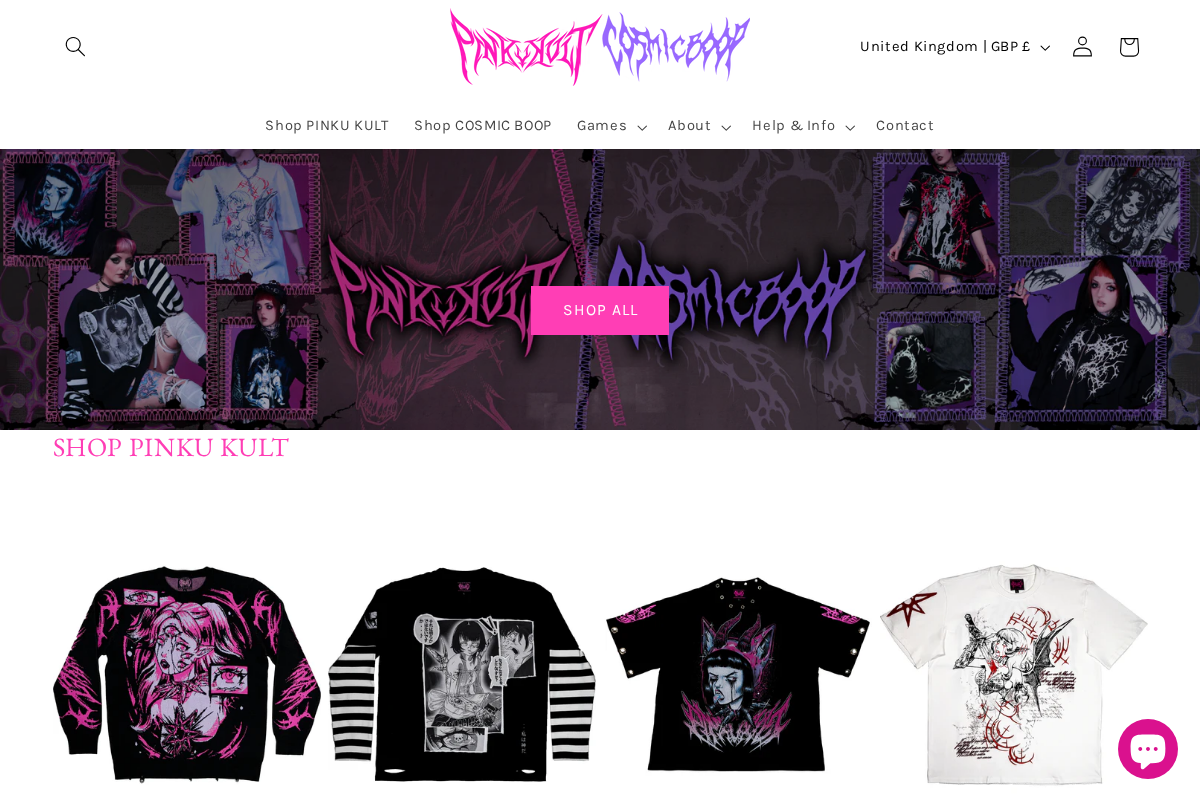 Pinku Kult homepage screenshot