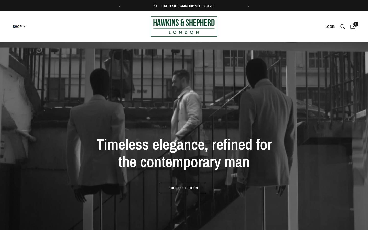 pinnedcollarshirts.com homepage screenshot