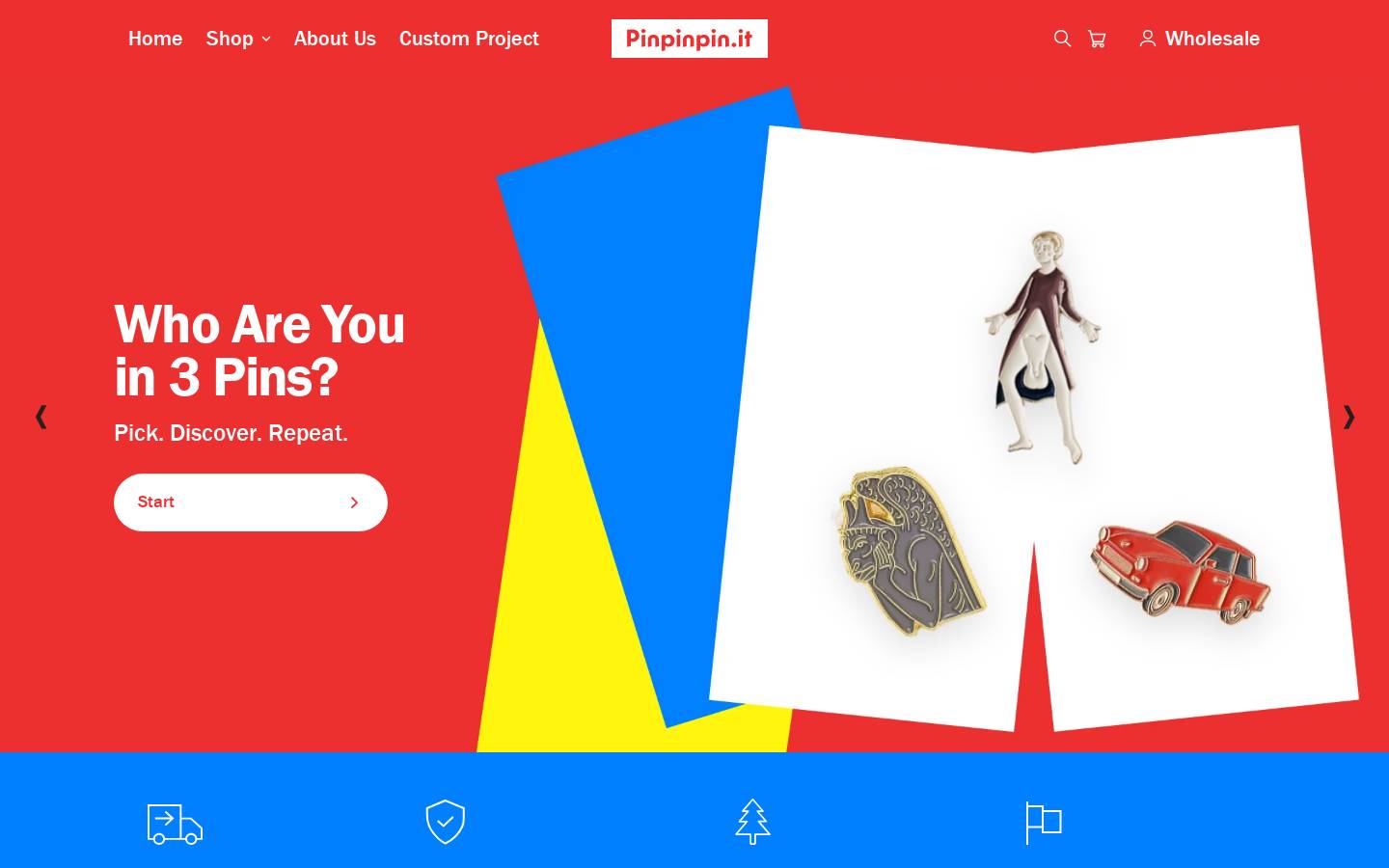 Pinpinpin.it homepage screenshot