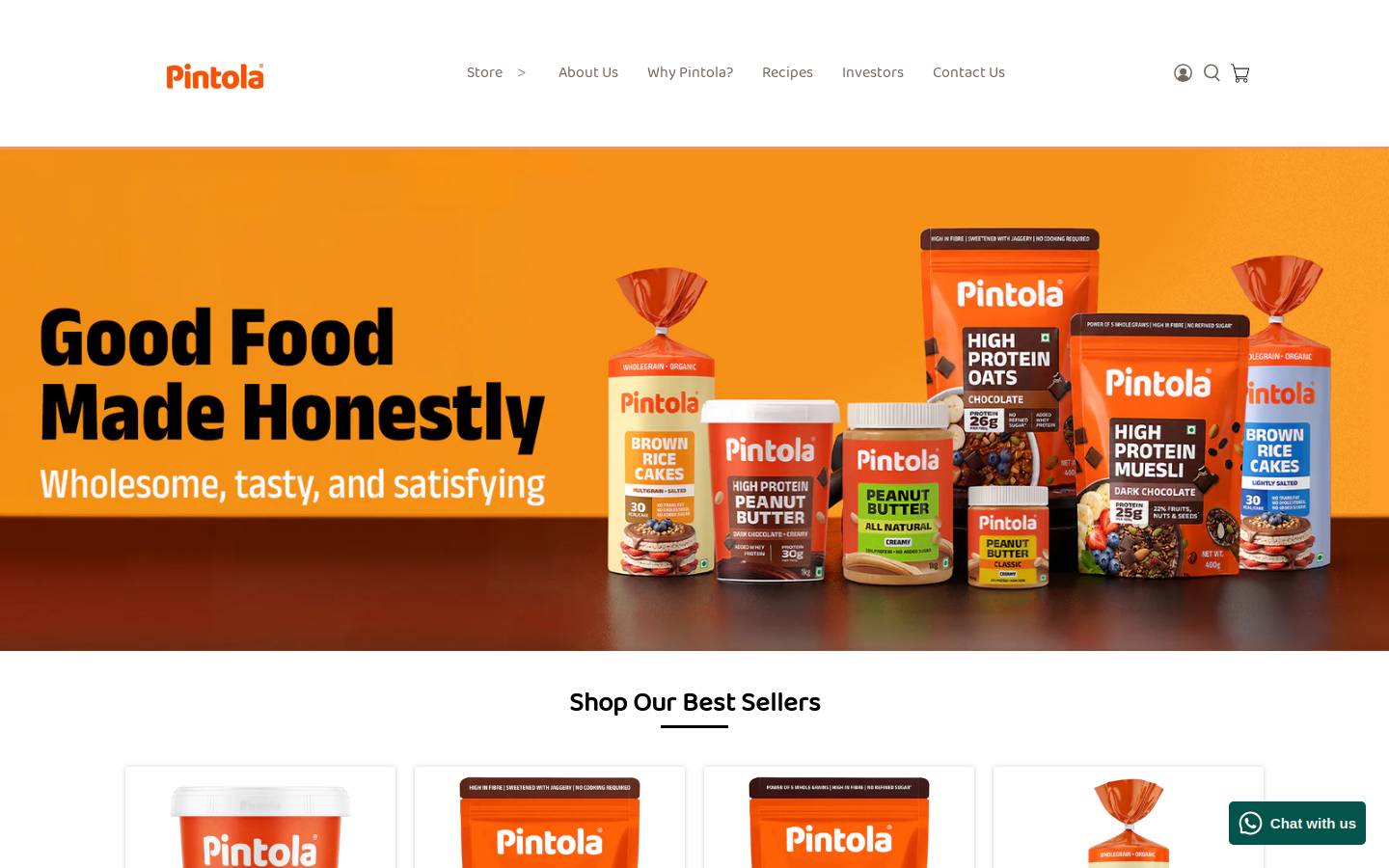 pintola.in homepage screenshot