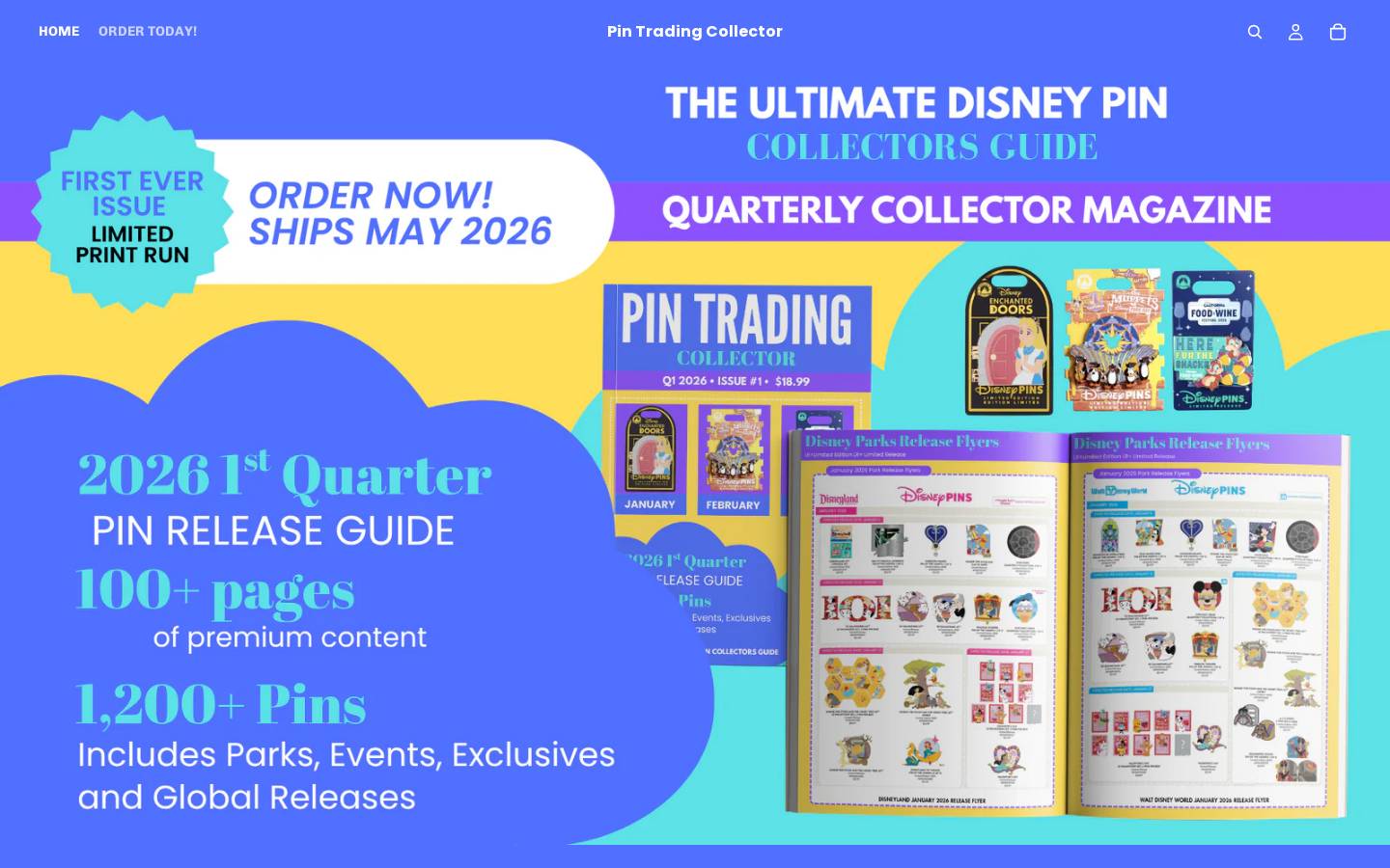 pintradingcollector.com homepage screenshot