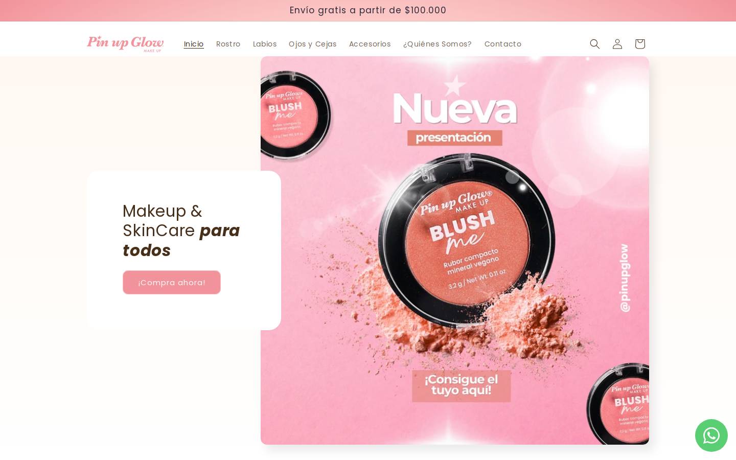 pinupglow.com homepage screenshot