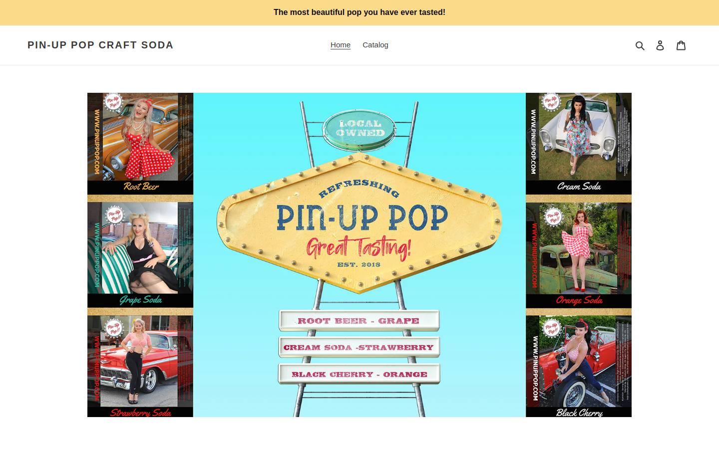pinuppop.com homepage screenshot