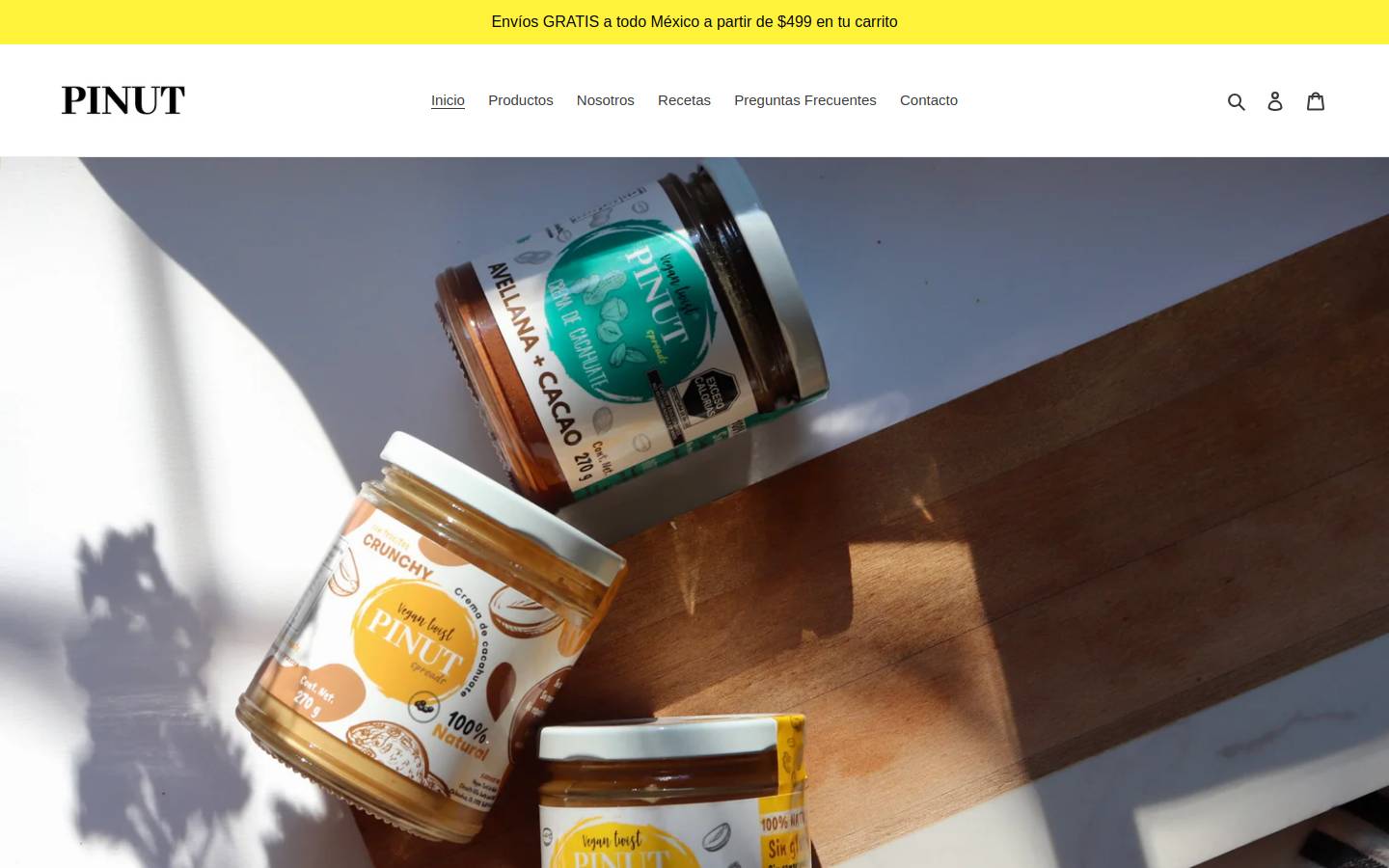 pinutmexico.com homepage screenshot