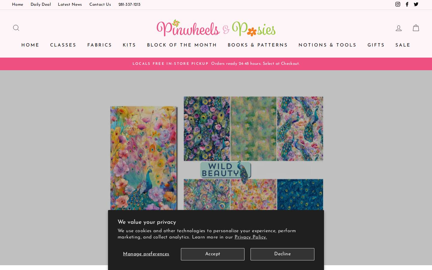 pinwheelsandposies.com homepage screenshot