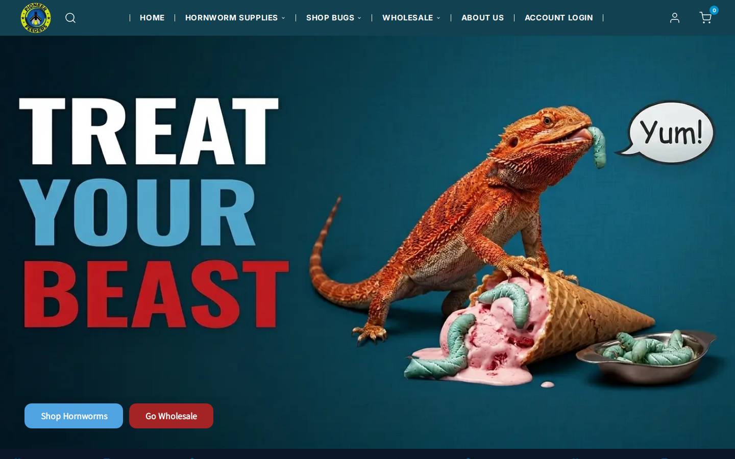 pioneerfeeders.com homepage screenshot