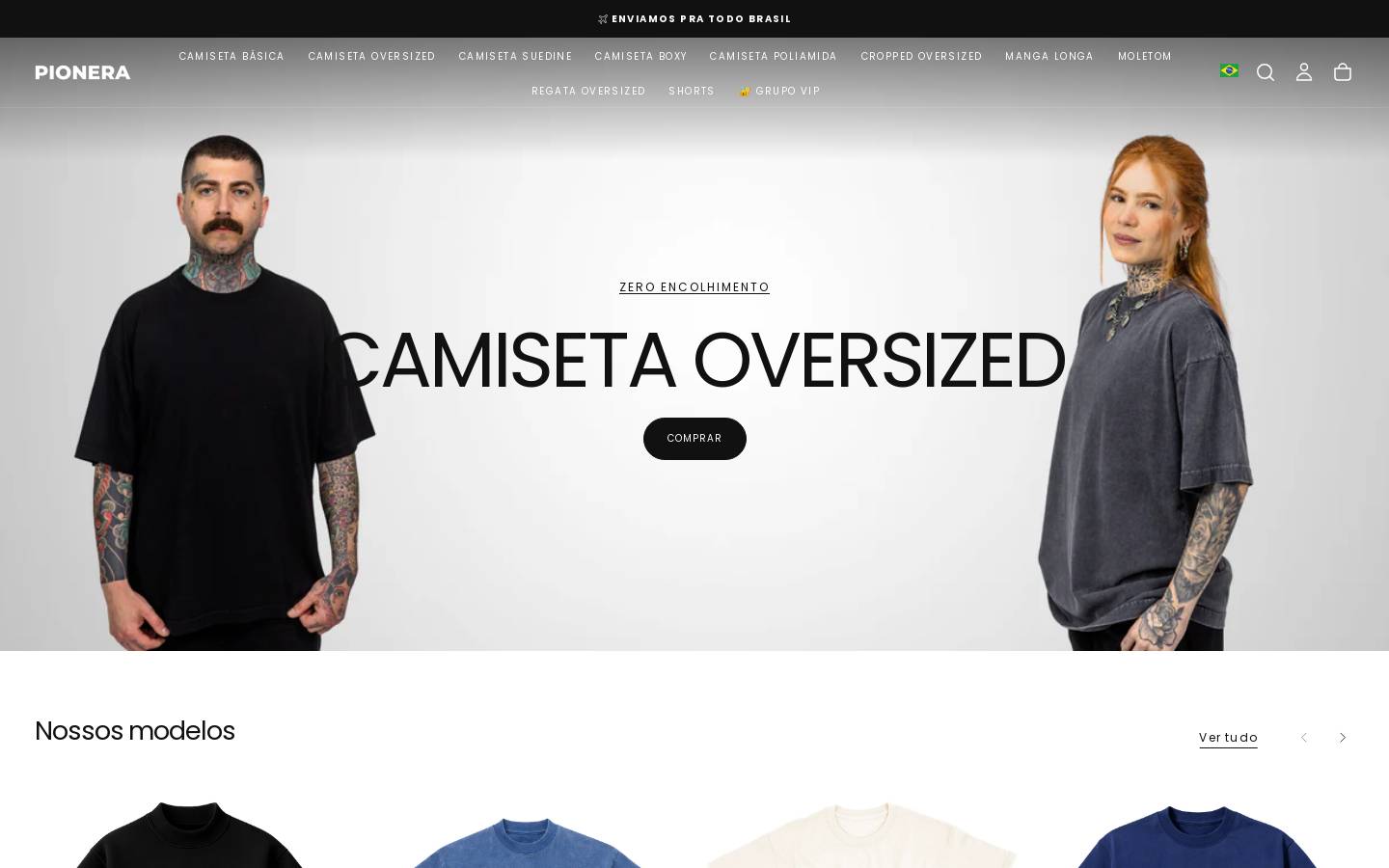 pionera.com.br homepage screenshot