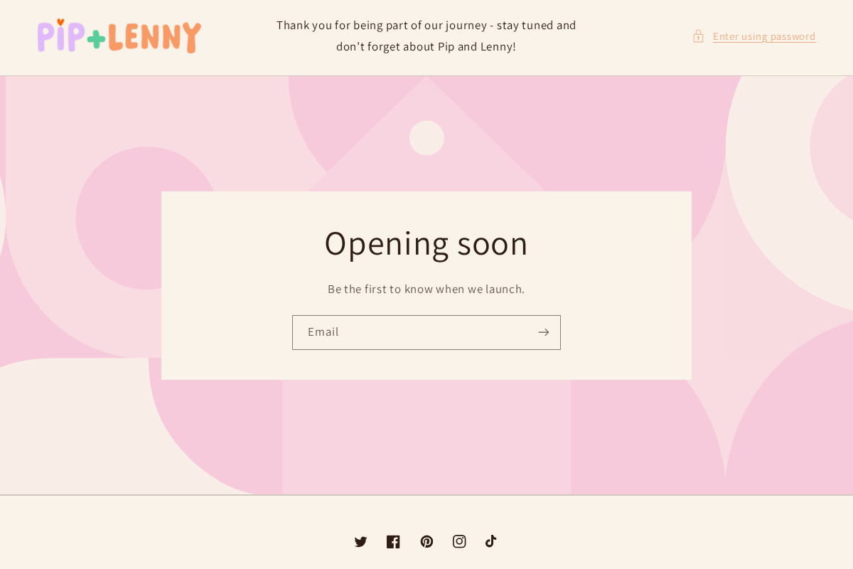 pipandlenny.com.au homepage screenshot