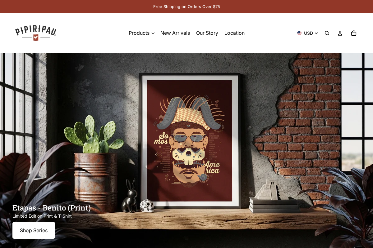 Pipiripau homepage screenshot