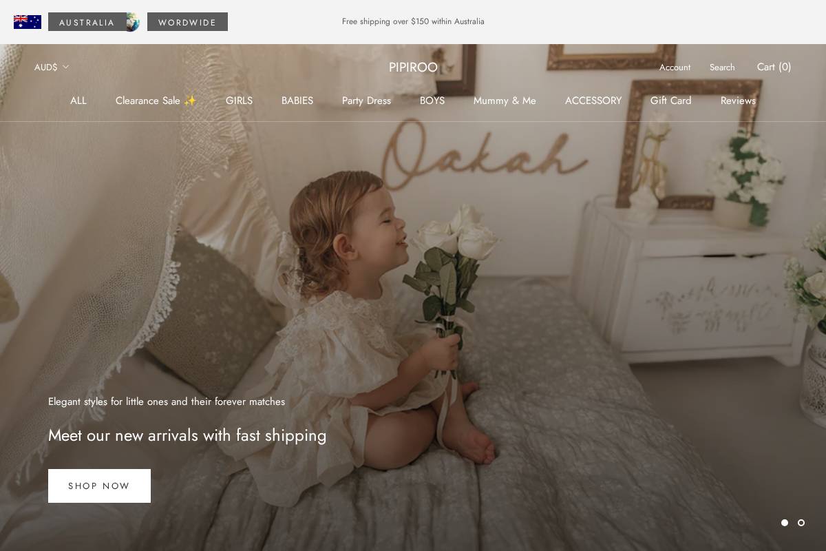 pipiroo.com homepage screenshot