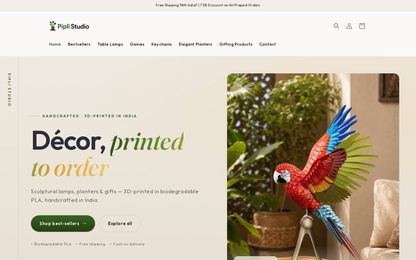 piplistudio.com homepage screenshot