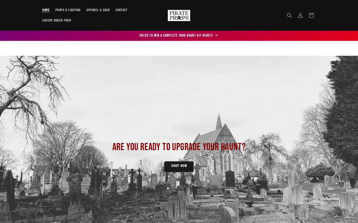 piratehaunt.com homepage screenshot