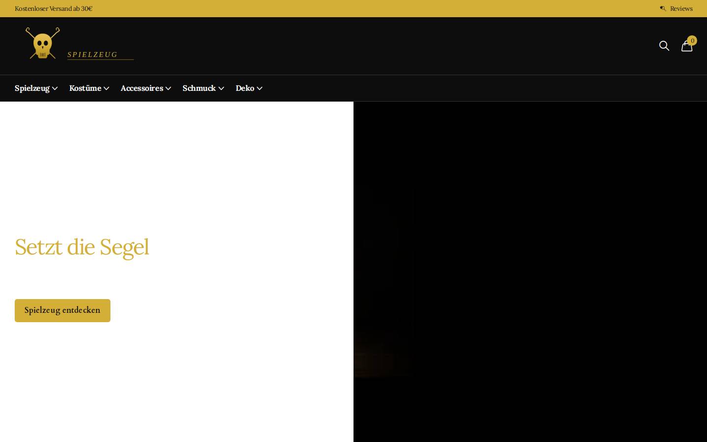 piratenspielzeug.com homepage screenshot