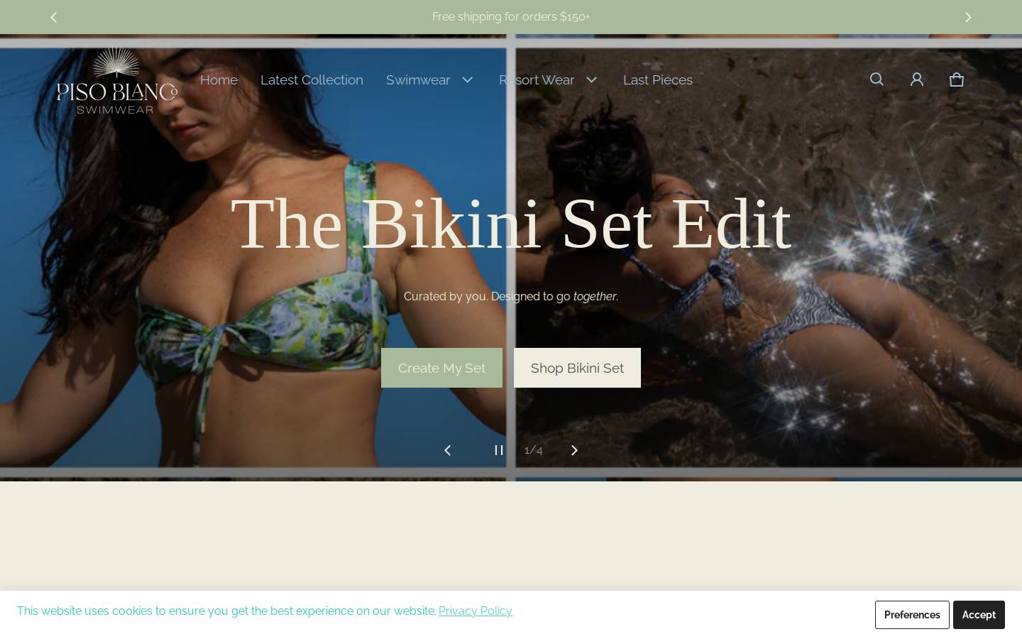 pisoblancoswim.com homepage screenshot