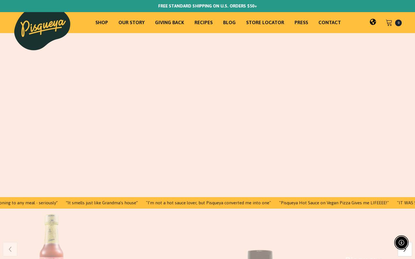 pisqueya.com homepage screenshot