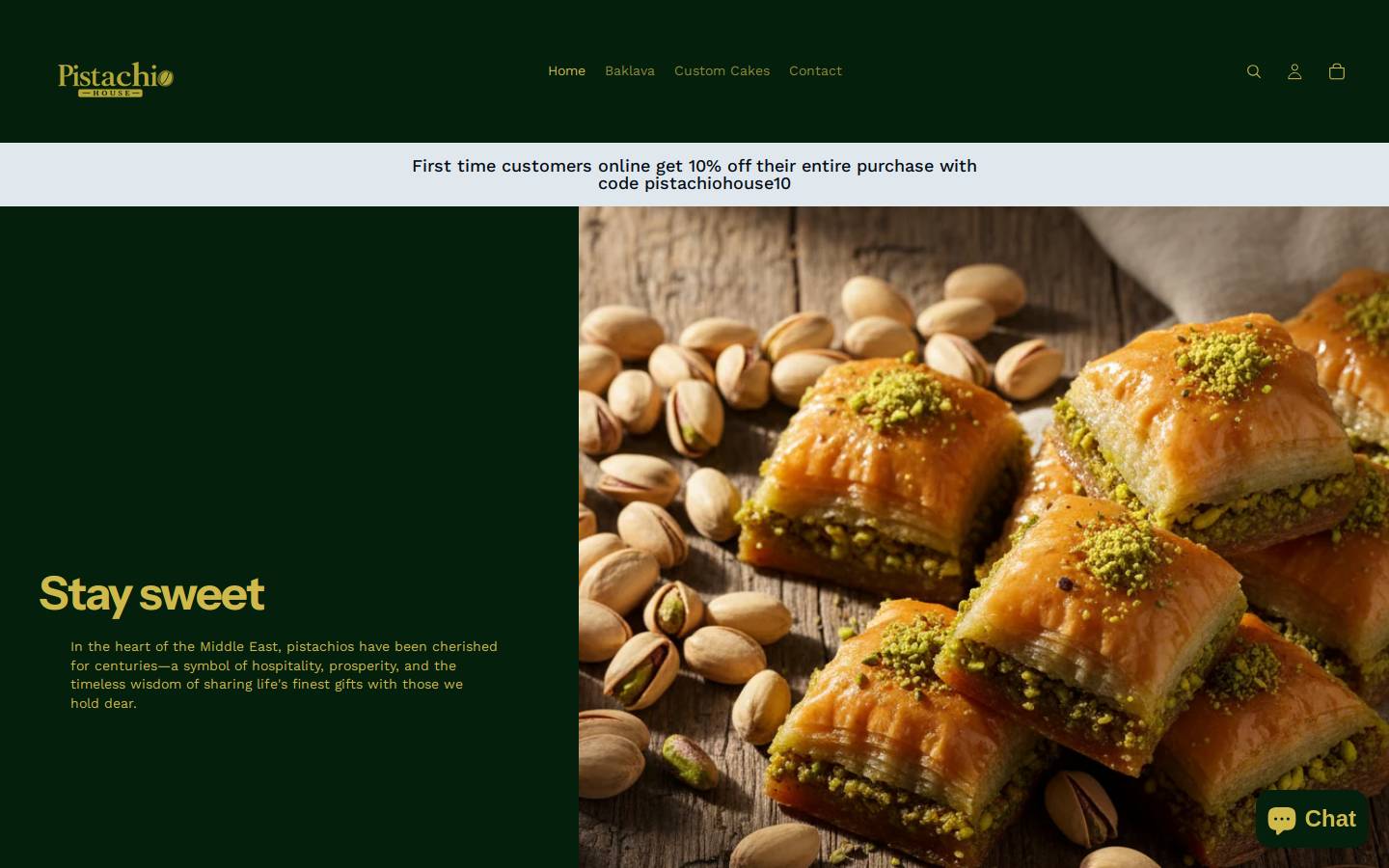 pistachiohouse.net homepage screenshot