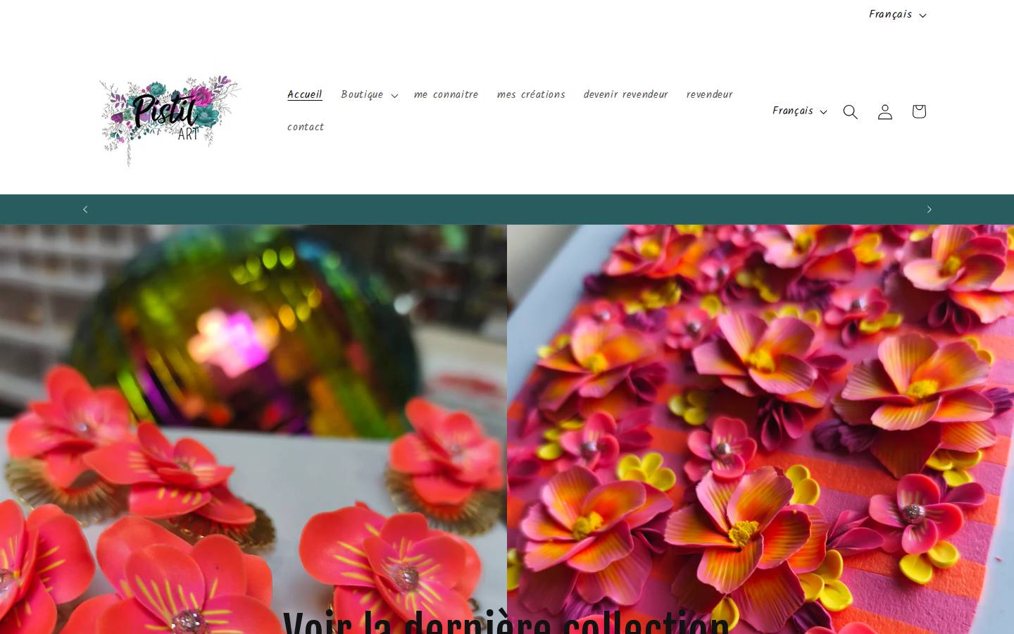 pistil-art.com homepage screenshot